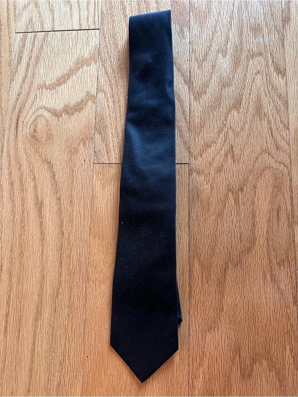 Gucci Black Classic Solid Silk Tie